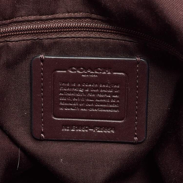 مملوكة مسبقًا Coach Dark Purple Leather Lexy Shoulder Bag