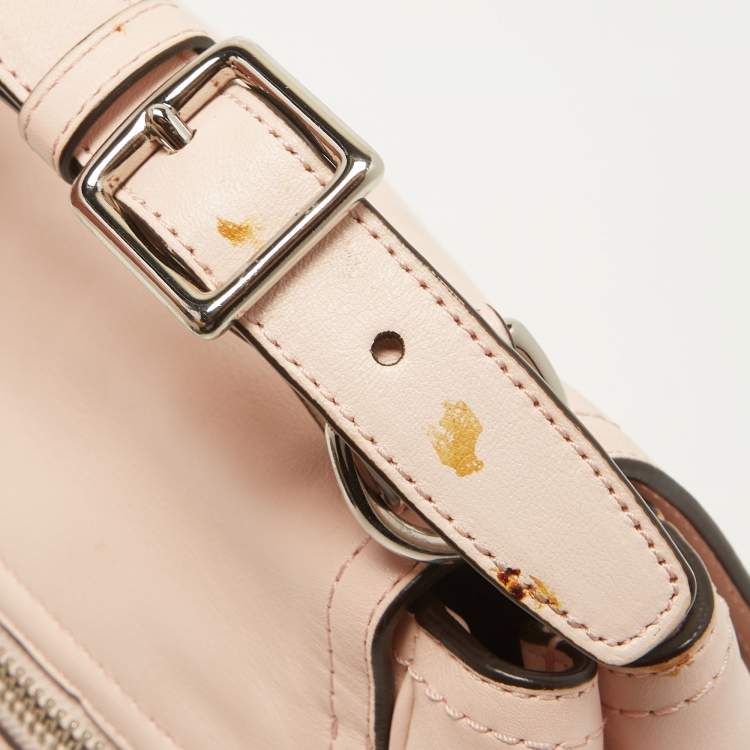 Pre Owned Coach Pink Leather Legacy Romy Top Handle Bag