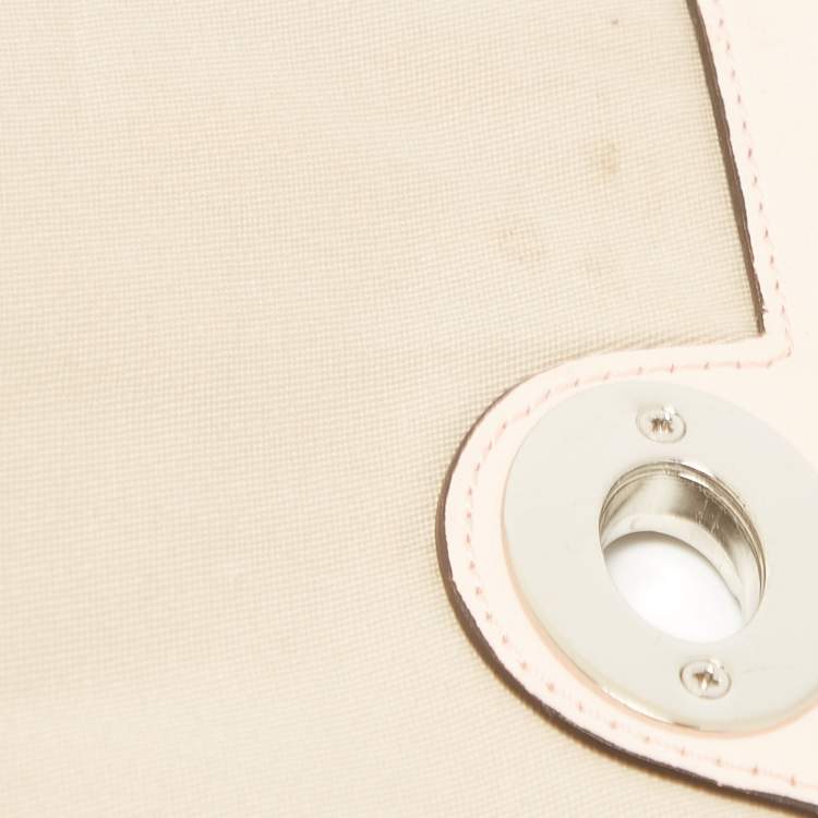 Pre Owned Coach Pink Leather Legacy Romy Top Handle Bag