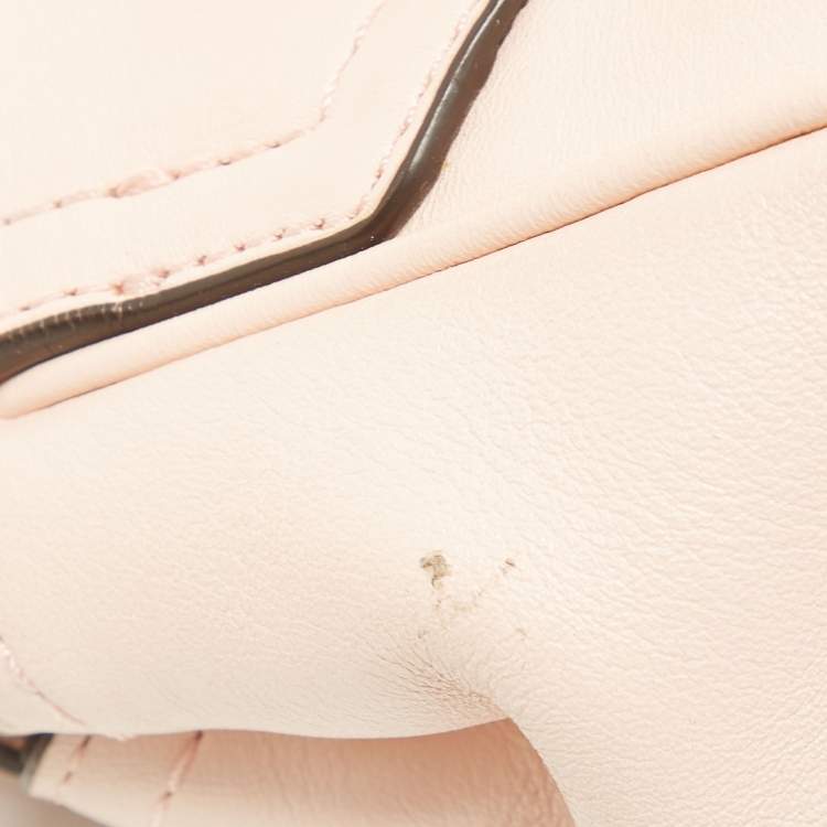 Pre Owned Coach Pink Leather Legacy Romy Top Handle Bag
