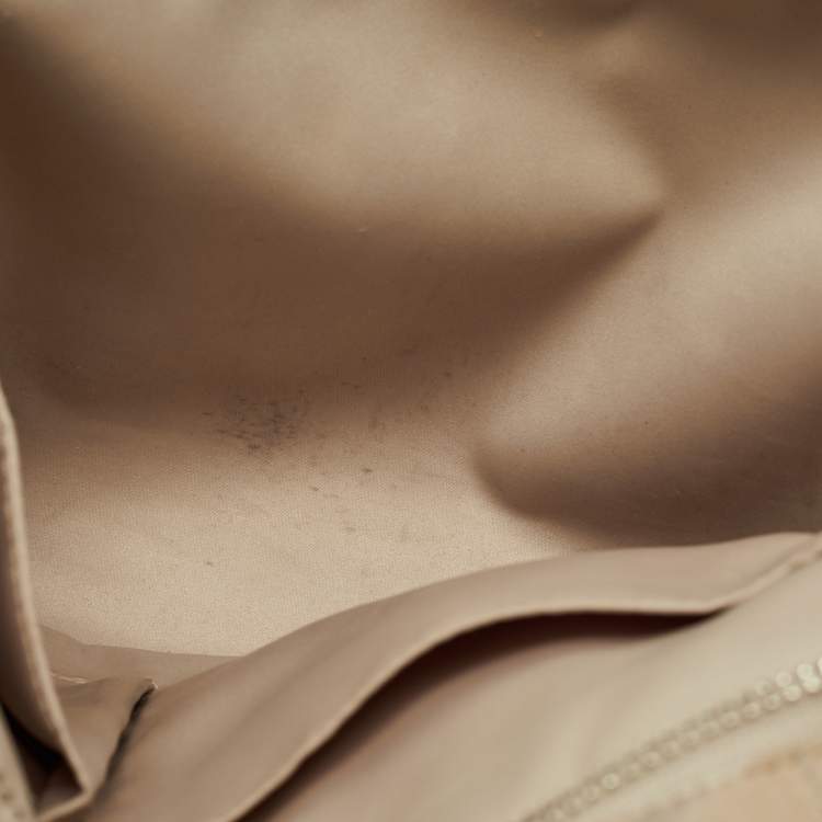 Pre Owned Coach White/Beige Signature Fabric Campbell Hobo