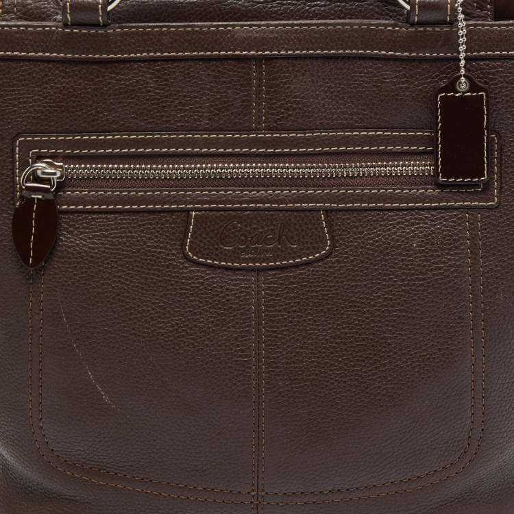 مملوكة مسبقًا Coach Dark Brown Leather Penelope Tote