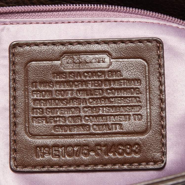 مملوكة مسبقًا Coach Dark Brown Leather Penelope Tote