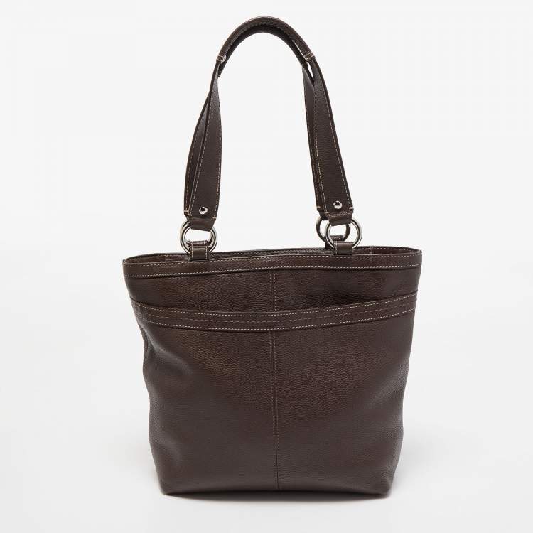 مملوكة مسبقًا Coach Dark Brown Leather Penelope Tote