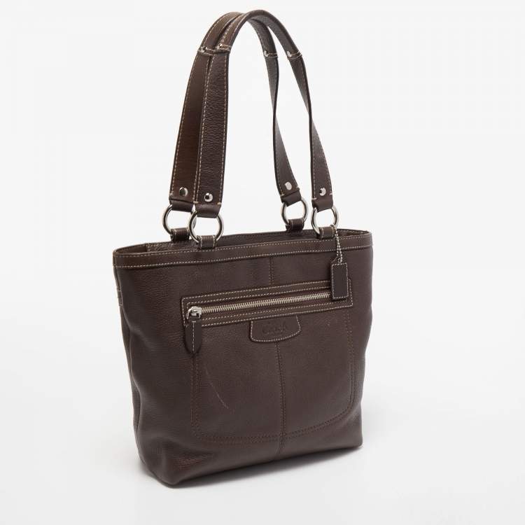 مملوكة مسبقًا Coach Dark Brown Leather Penelope Tote