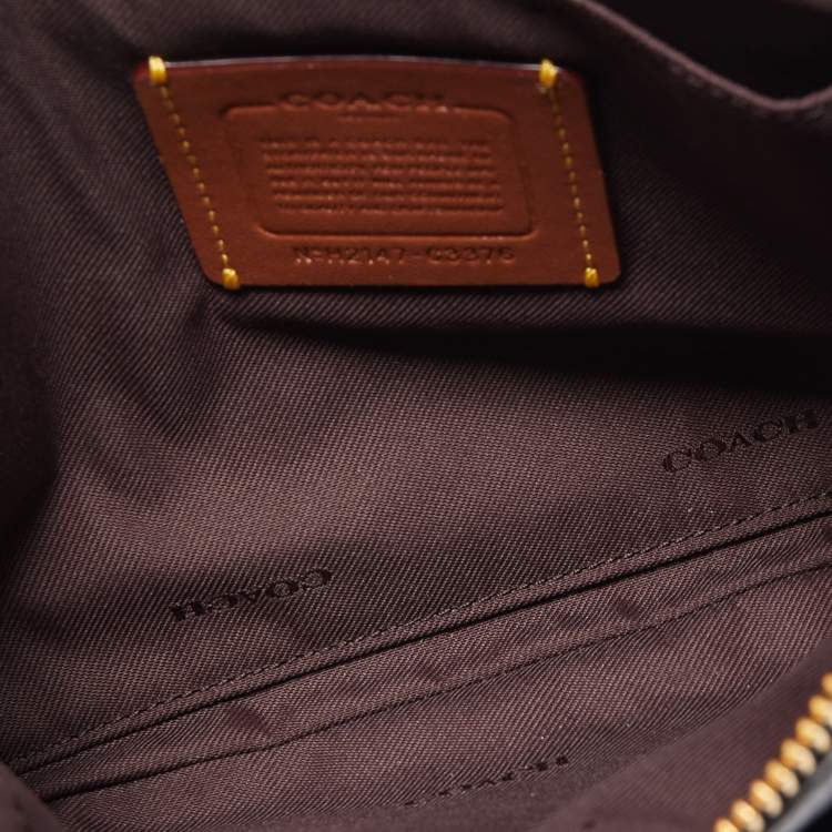 Pre Owned Coach Black Leather Polly Crossbody Bag