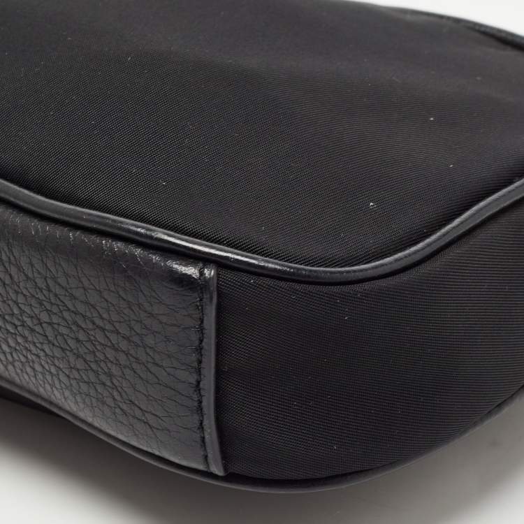 Pre Owned Coach Black Leather Sadie Camera Crossbody Bag