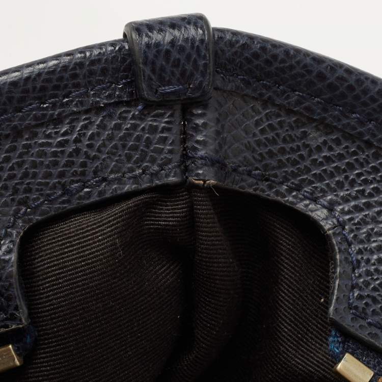 Pre Owned Coach Blue Leather City Top Zip Tote