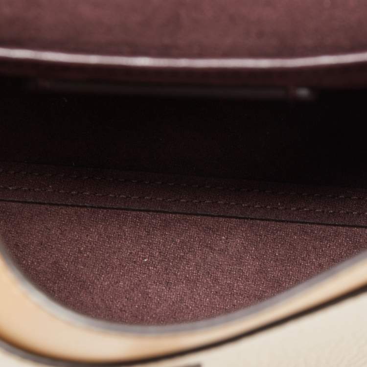 Pre Owned Coach Beige Leather Parker Crossbody Bag
