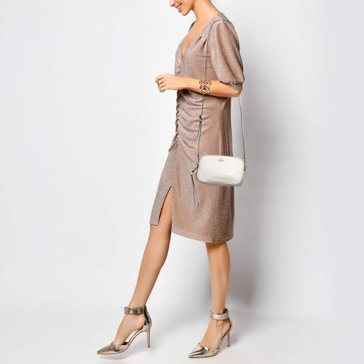 Luxury Leather Designer Ladies Double Zipper Crossbody Handbags