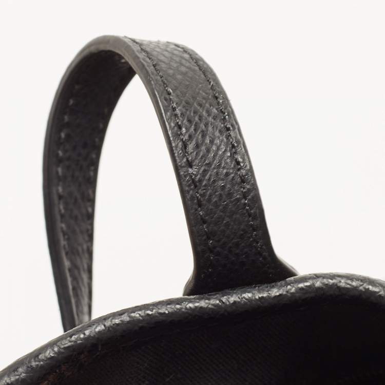 Pre Owned Coach Dark Brown Signature Coated Canvas and Leather City Tote