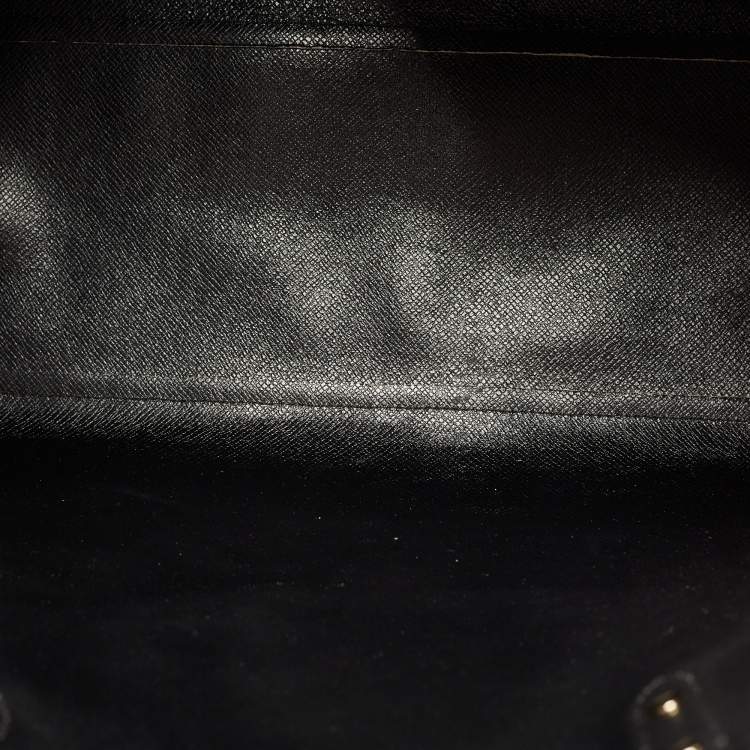Pre Owned Coach Dark Brown Signature Coated Canvas and Leather City Tote