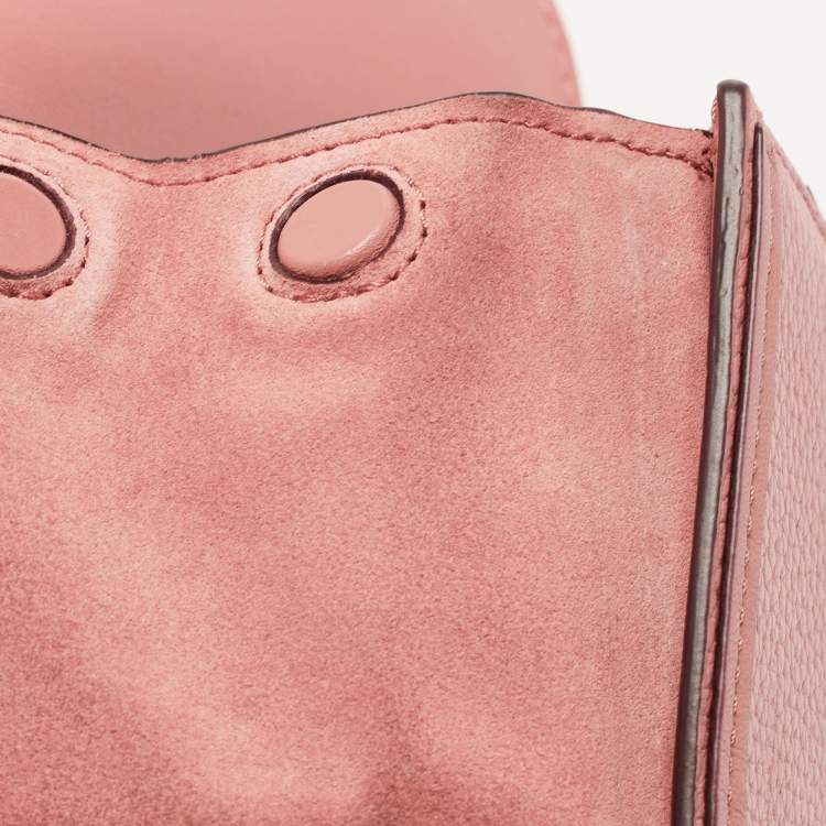 Pre Owned Coach Pink Leather and Suede Drifter Crossbody Bag