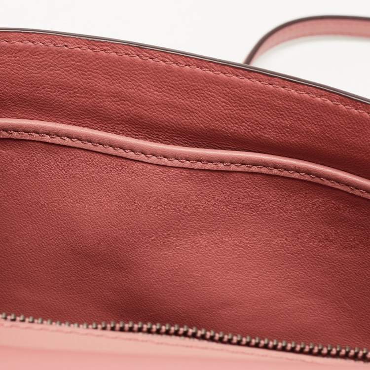 Pre Owned Coach Pink Leather and Suede Drifter Crossbody Bag