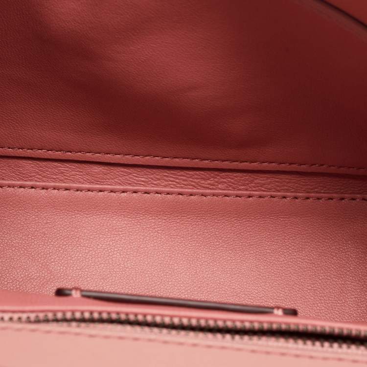 Pre Owned Coach Pink Leather and Suede Drifter Crossbody Bag