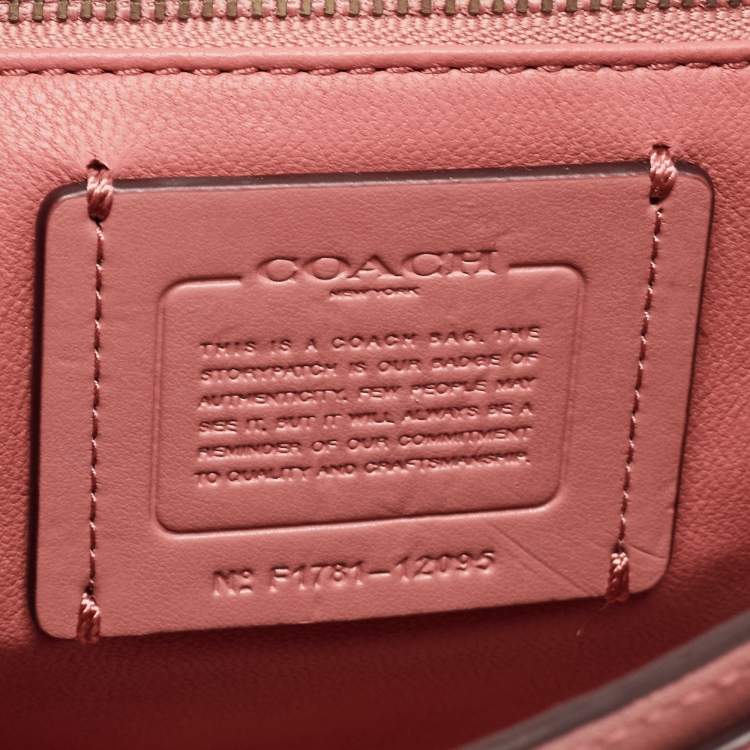 Pre Owned Coach Pink Leather and Suede Drifter Crossbody Bag
