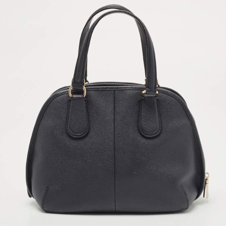 Pre Owned Coach Blue Leather Prince Street Satchel