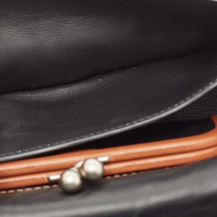 Pre Owned Coach Brown Suede Fringe Dinky Crossbody Bag
