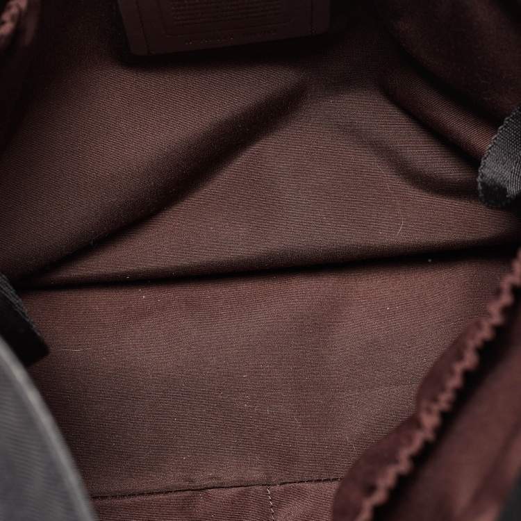 Pre Owned Coach Black Nylon and Leather Baby Messenger Bag