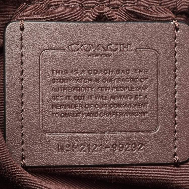 Pre Owned Coach Black Nylon and Leather Baby Messenger Bag