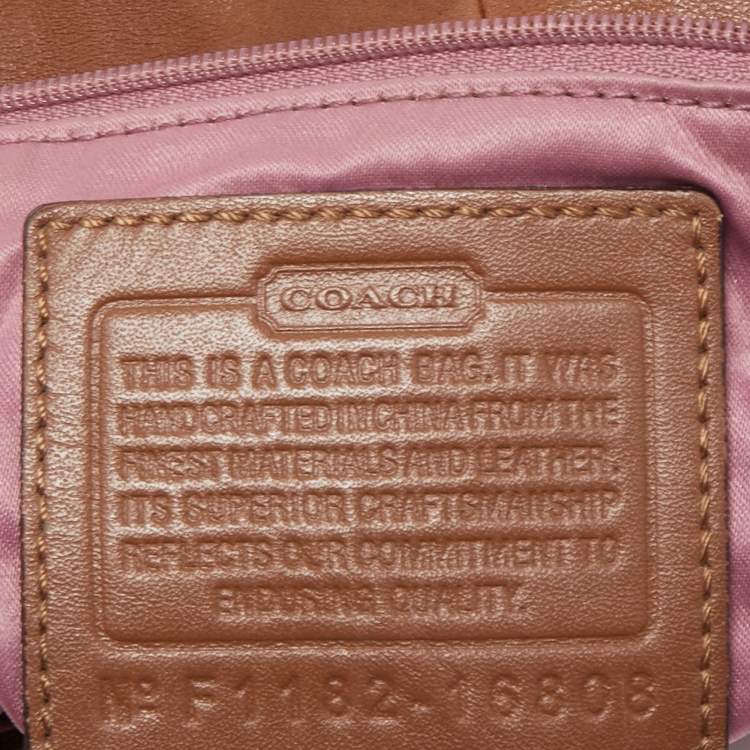 Pre Owned Coach Brown Leather Kristin Hobo