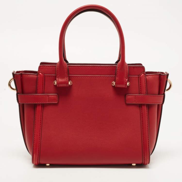 Pre Owned Coach Red Leather Swagger 20 Tote