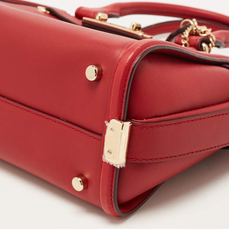 Pre Owned Coach Red Leather Swagger 20 Tote