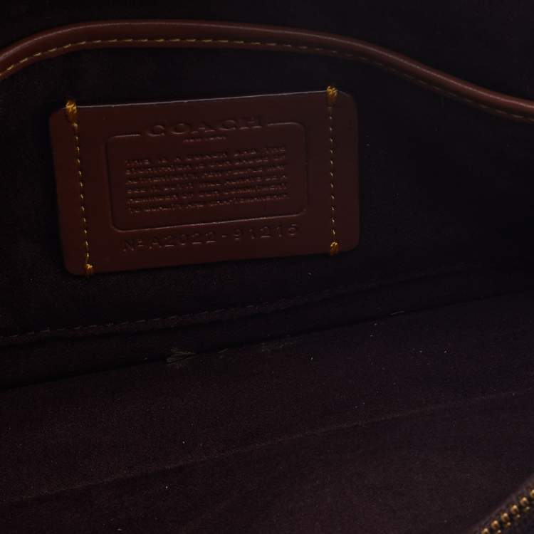Pre Owned Coach Black/Beige Signature Coated Canvas and Leather Tabby 26 Shoulder Bag