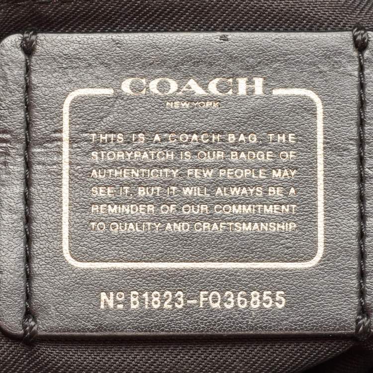 Pre Owned Coach Black Leather Turnlock Edie Shoulder Bag