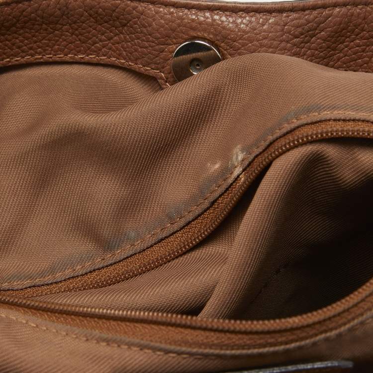 Pre Owned Coach Brown Leather Edie Shoulder Bag