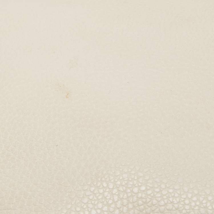 Pre Owned Coach Light Beige Leather Small Sophia Tote