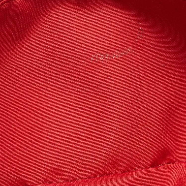 Pre Owned Coach Red Leather East/West Swingpack Crossbody Bag