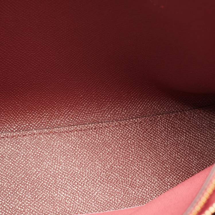 Pre Owned Coach Orange Leather Mollie 25 Tote