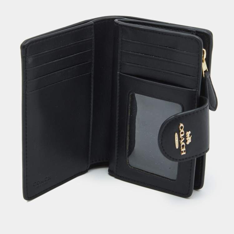 Zip Card Holder - Coach - Black - Leather