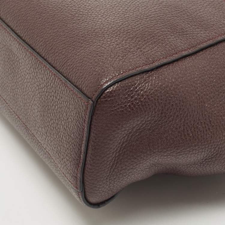 Pre Owned Coach Burgundy Leather Prairie Satchel