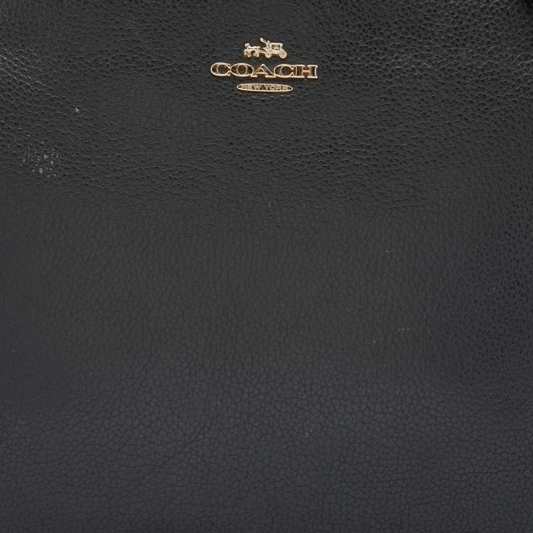 مملوكة مسبقًا Coach Black Leather Zip Crossbody Bag