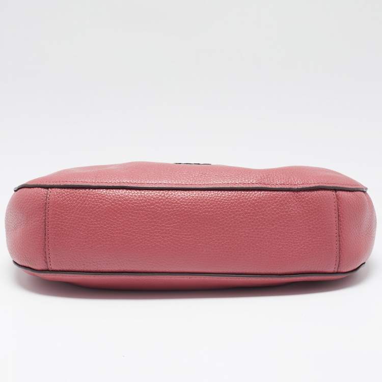 Pre Owned Coach Pink Leather Chelsea Hobo