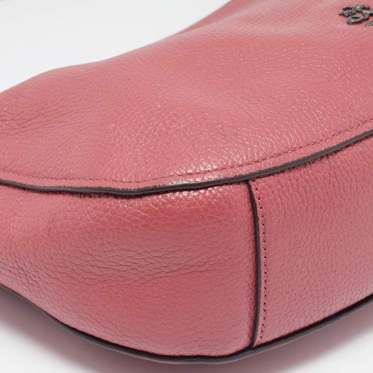 Pre Owned Coach Pink Leather Chelsea Hobo