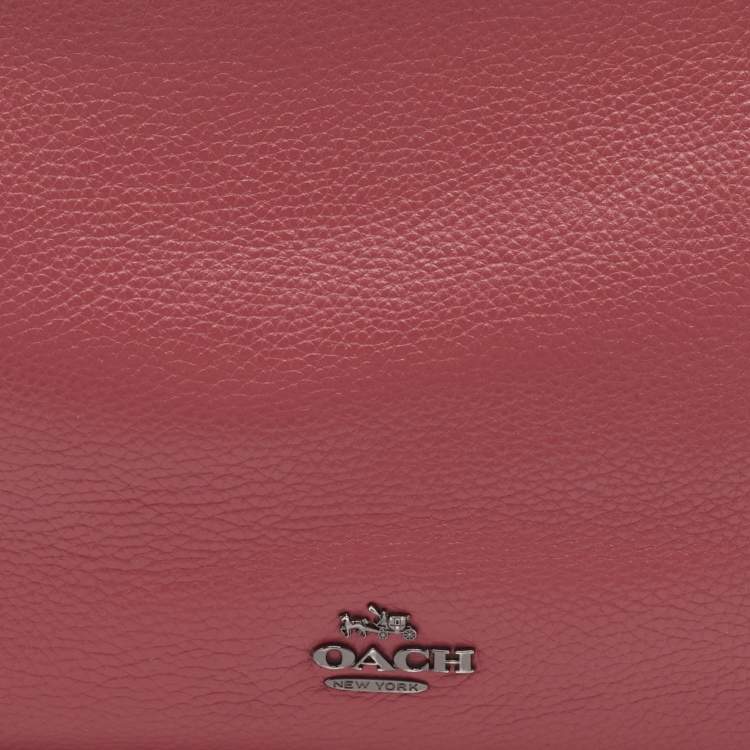 Pre Owned Coach Pink Leather Chelsea Hobo