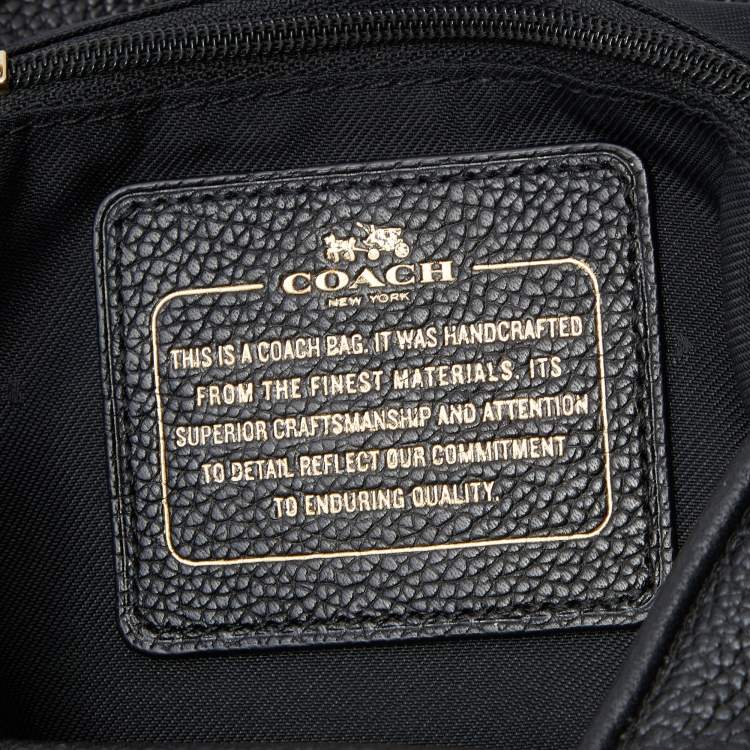 Pre Owned Coach Blck/Grey Leather and Suede Patchwork Edie Shoulder Bag