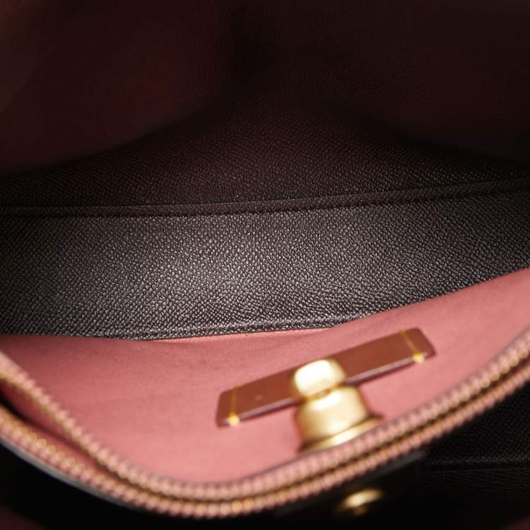 Pre Owned Coach Burgundy/Pink Leather Willow Bucket Bag