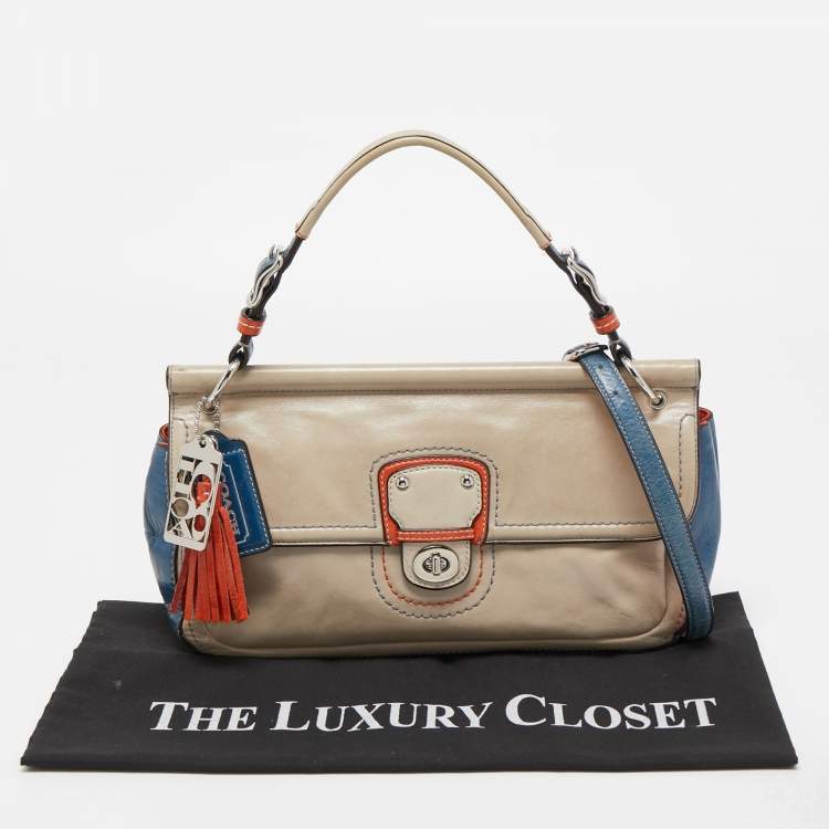 Pre Owned Coach Multicolor Leather 70th Anniversary Limited Edition Shoulder Bag