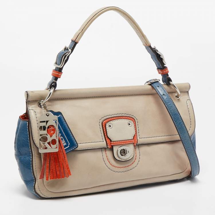 Pre Owned Coach Multicolor Leather 70th Anniversary Limited Edition Shoulder Bag