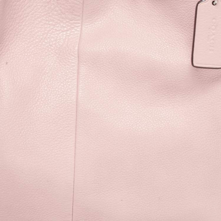 Pre Owned Coach Pink Leather Edie Shoulder Bag