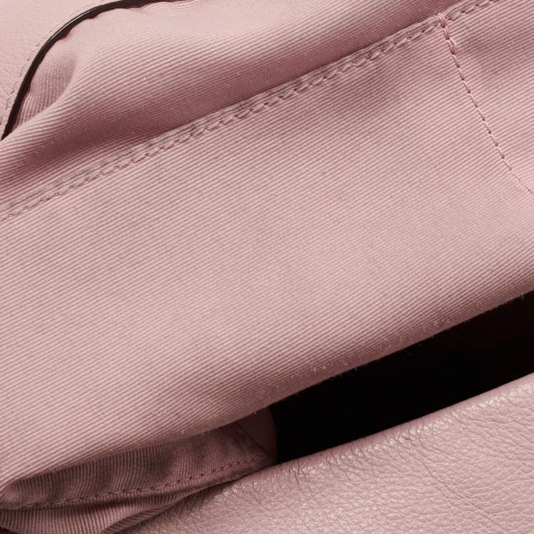 Pre Owned Coach Pink Leather Edie Shoulder Bag