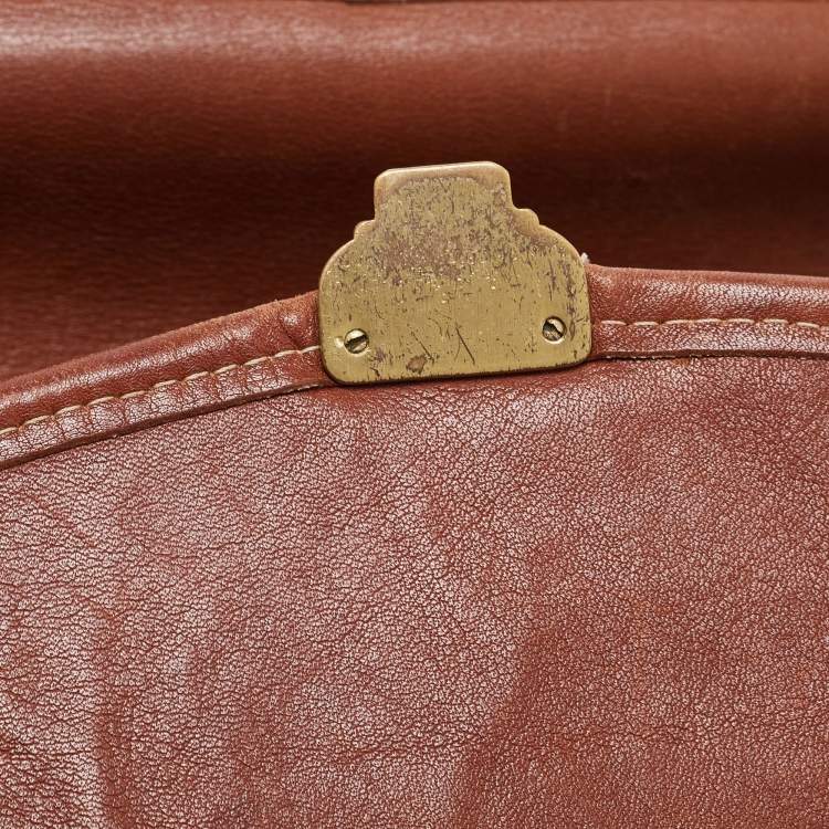 Pre Owned Coach Brown Leather Branson Tote 