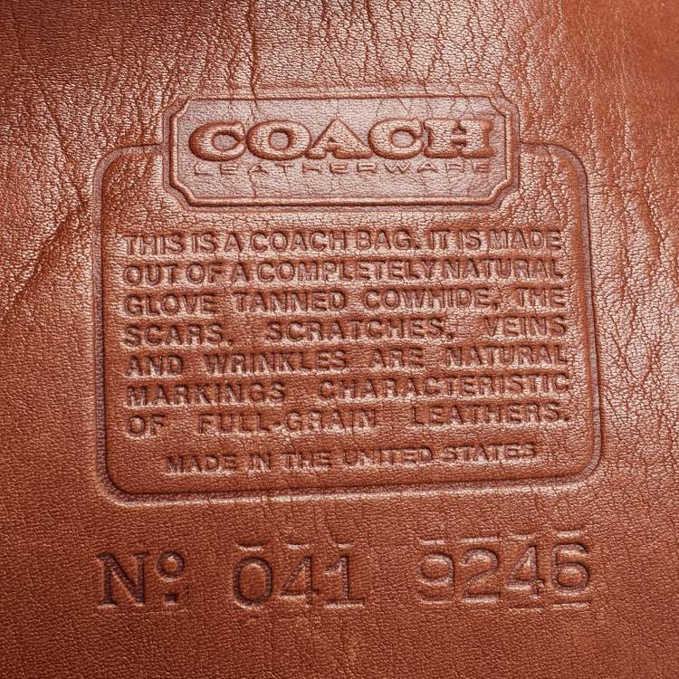 Pre Owned Coach Brown Leather Branson Tote 