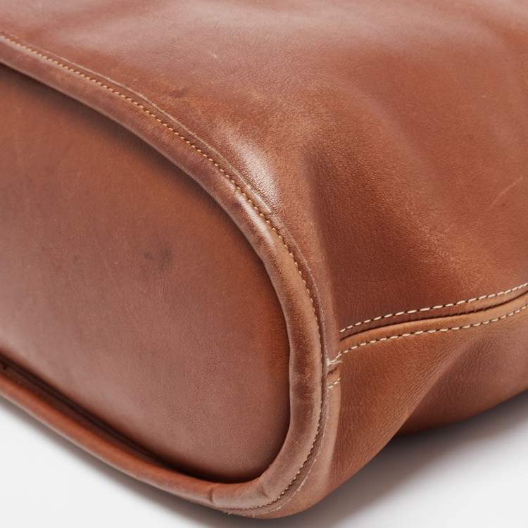 Pre Owned Coach Brown Leather Branson Tote 