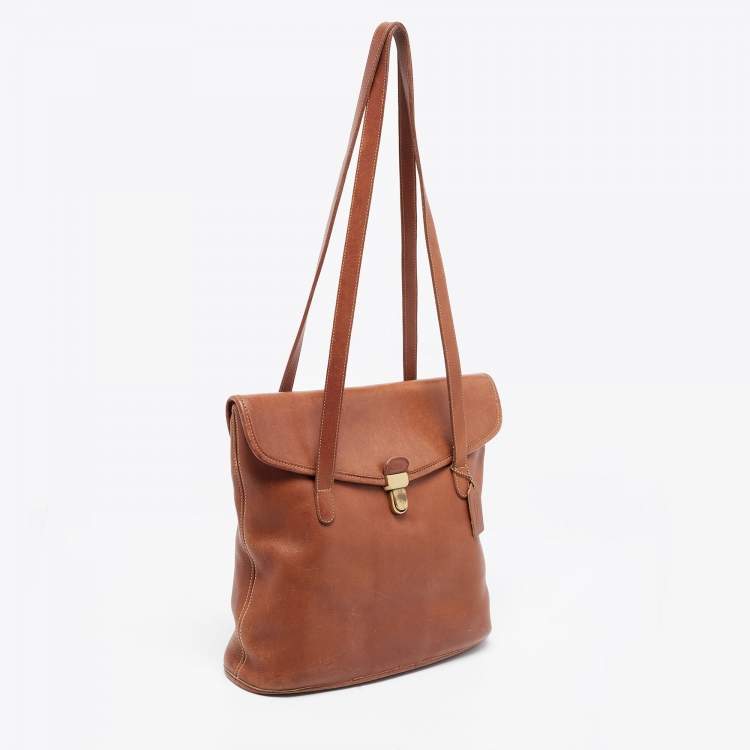 Pre Owned Coach Brown Leather Branson Tote 