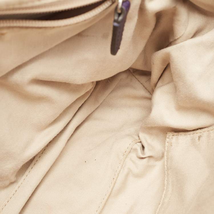 Pre Owned Coach Purple Leather Romy Top Handle Bag